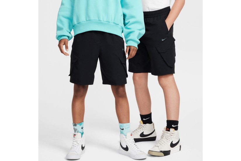 Nike Sportswear City Utility Παιδική Βερμούδα Cargo Μαύρη