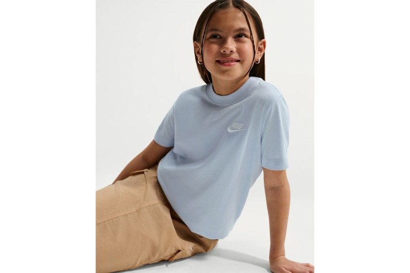 Nike Sportswear Παιδική Κοντομάνικη Μπλούζα Σιέλ