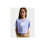 Nike Sportswear Παιδική Κοντομάνικη Crop Top Μπλούζα Λεβάντα