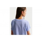 Nike Sportswear Παιδική Κοντομάνικη Crop Top Μπλούζα Λεβάντα