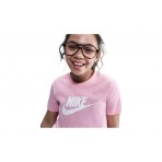 Nike Sportswear Παιδική Κοντομάνικη Crop Top Μπλούζα Ροζ