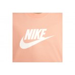Nike Sportswear Παιδική Κοντομάνικη Crop Top Μπλούζα Σομόν