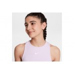 Nike Sportswear Ribbed Παιδική Αμάνικη Μπλούζα Λιλά