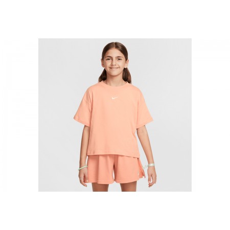 Nike Sportswear Essential Παιδικό Κοντομάνικο T-Shirt Σομόν