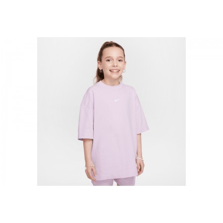 Nike Sportswear Παιδικό Κοντομάνικο T-Shirt Ροζ