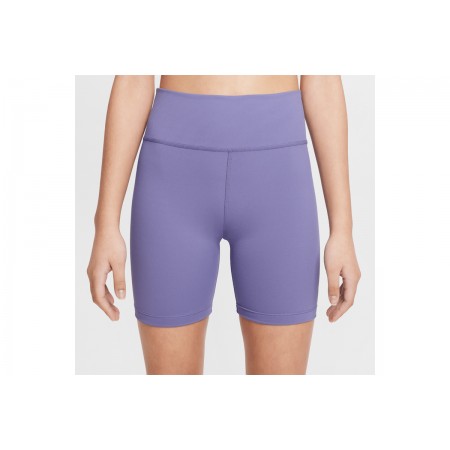 Nike One Dri FIT Παιδικό Κοντό Κολάν Λεβάντα