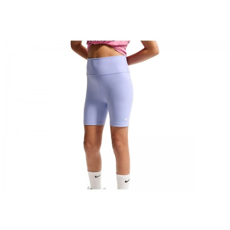 Nike One Dri-FIT Παιδικό Κοντό Κολάν Λεβάντα