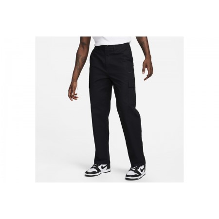 Nike Club Ανδρικό Cargo Παντελόνι Μαύρο