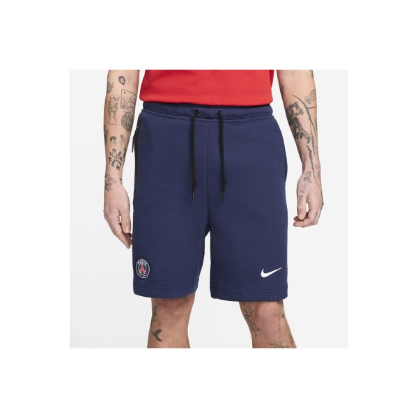Nike Paris Saint-Germain Tech Fleece Βερμούδα Αθλητική Ανδρική (FZ7232 410)
