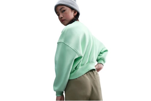 Nike Sportswear Club Fleece Boxy Μπλούζα Με Λαιμόκοψη (FZ9244 353)