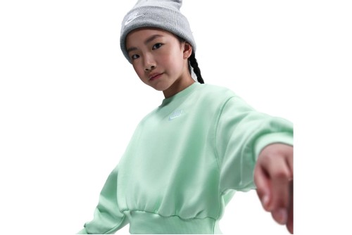 Nike Sportswear Club Fleece Boxy Μπλούζα Με Λαιμόκοψη (FZ9244 353)