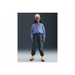 Nike Sportswear Club Fleece Boxy Παιδικό Μακρυμάνικο Φούτερ με Λαιμόκοψη Ίντιγκο