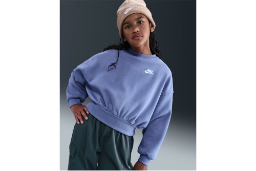 Nike Sportswear Club Fleece Boxy Μπλούζα Με Λαιμόκοψη (FZ9244 499)