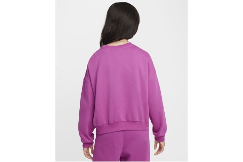 Nike Sportswear Club Fleece Boxy Μπλούζα Με Λαιμόκοψη (FZ9244 518)