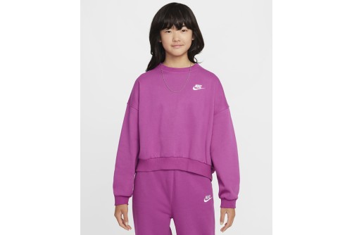 Nike Sportswear Club Fleece Boxy Μπλούζα Με Λαιμόκοψη (FZ9244 518)