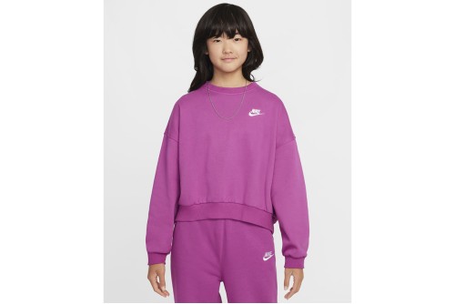 Nike Sportswear Club Fleece Boxy Μπλούζα Με Λαιμόκοψη (FZ9244 518)