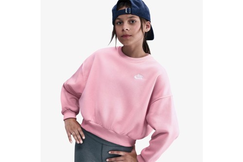 Nike Sportswear Club Fleece Boxy Μπλούζα Με Λαιμόκοψη (FZ9244 690)