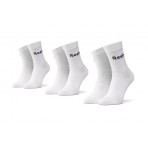 Reebok Active Core Unisex Κάλτσες μέχρι τη Γάμπα Λευκές 3 Ζεύγη