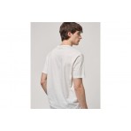 Gianni Lupo Patterened Chest Pocket T-Shirt Ανδρικό (GL655W WHITE)