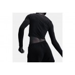Nike Sportswear Chill Knit Γυναικείο Μακρυμάνικο Crop Top Μαύρο