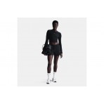 Nike Sportswear Chill Knit Γυναικείο Μακρυμάνικο Crop Top Μαύρο