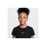 Nike Sportswear Παιδικό Κοντομάνικο Crop Top Μαύρο