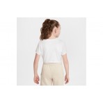 Nike Sportswear Παιδικό Κοντομάνικο Crop Top Λευκό