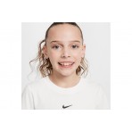 Nike Sportswear Παιδικό Κοντομάνικο Crop Top Λευκό