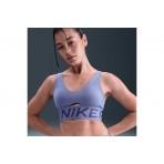 Nike Pro Indy Plunge Γυναικείο Μπουστάκι Ίντιγκο, Μωβ