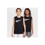 Nike Multi Dri-Fit Παιδικό Αμάνικο T-Shirt Μαύρο