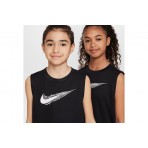 Nike Multi Dri-Fit Παιδικό Αμάνικο T-Shirt Μαύρο