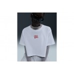 Nike Sportswear Γυναικείο Cropped Κοντομάνικο T-Shirt Λευκό
