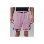 Jordan Sport Dri-FIT Mesh Diamond Ανδρική Μπασκετική Βερμούδα Ροζ, Μαύρη