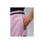 Jordan Sport Dri-FIT Mesh Diamond Ανδρική Μπασκετική Βερμούδα Ροζ, Μαύρη