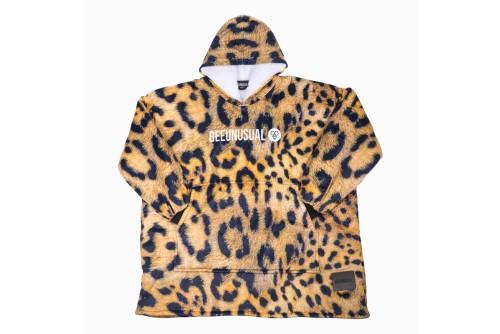 Bee Unusual Jaguar Hooded Blanket Πόντσο (HH-257420)