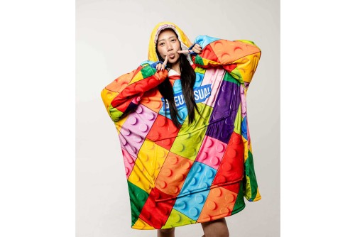 Bee Unusual Play With Me Hooded Blanket Πόντσο (HH-257421)