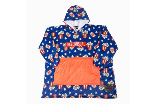 Bee Unusual Chill Bitch Hooded Blanket Πόντσο (HH-257424)