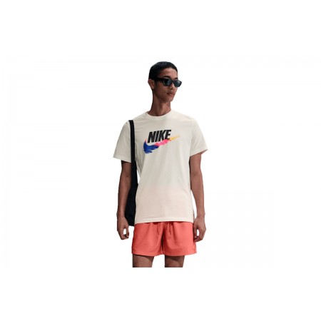 Nike Sportswear Futura Ανδρικό Κοντομάνικο T-Shirt Εκρού