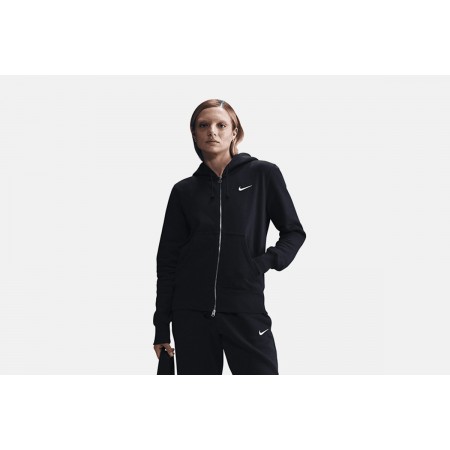 Nike Sportswear Phoenix Fleece Γυναικεία Ζακέτα με Κουκούλα Μαύρη