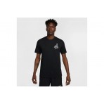 Nike Dri-FIT Running Ανδρικό Κοντομάνικο T-Shirt Μαύρο