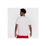 Nike Dri-FIT Running Ανδρικό Κοντομάνικο T-Shirt Λευκό