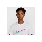 Nike Dri-FIT Running Ανδρικό Κοντομάνικο T-Shirt Λευκό
