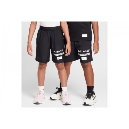 Nike Multi Dri-Fit Woven Παιδικό Αθλητικό Σορτς Μαύρο, Λευκό
