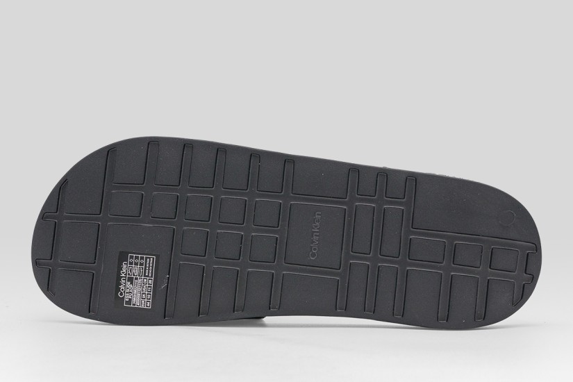 Calvin Klein Nemo Contoured Emblem Logo Sliders Ανδρικές Παντόφλες Μαύρες