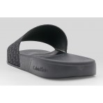 Calvin Klein Nemo Contoured Emblem Logo Sliders Ανδρικές Παντόφλες Μαύρες