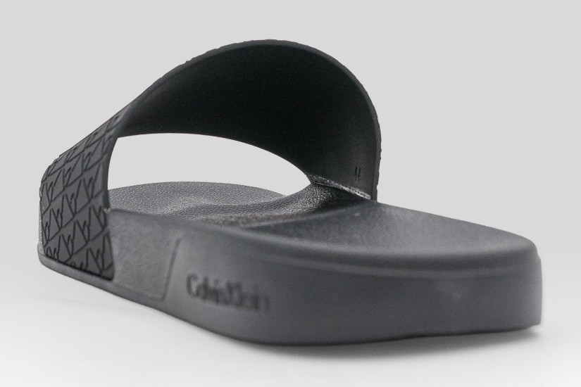 Calvin Klein Nemo Contoured Emblem Logo Sliders Ανδρικές Παντόφλες Μαύρες