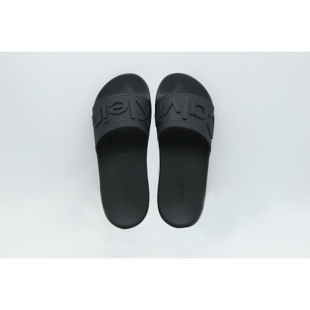Calvin Klein Nemo - Contoured Emblem Logo Sliders Παντόφλες 