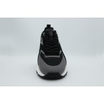 Calvin Klein Knit Mesh Runner Ανδρικά Sneakers Μαύρα, Γκρι Σκούρο, Λευκά