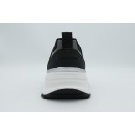 Calvin Klein Knit Mesh Runner Ανδρικά Sneakers Μαύρα, Γκρι Σκούρο, Λευκά