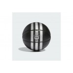 Adidas Performance 3 Stripes Rubber Mini Μπάλα Μπάσκετ Μαύρη, Ασημί